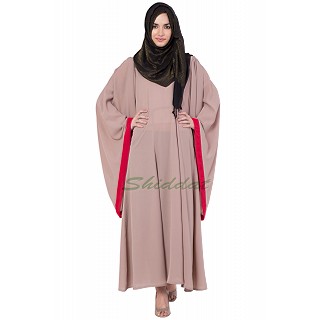 Kaftan - Peach Color with red border